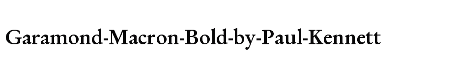 font Garamond-Macron-Bold-by-Paul-Kennett download