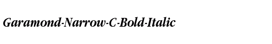 font Garamond-Narrow-C-Bold-Italic download