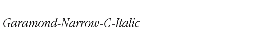 font Garamond-Narrow-C-Italic download