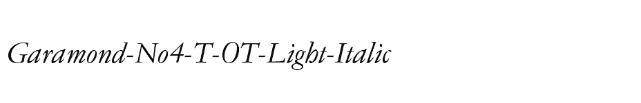 font Garamond-No4-T-OT-Light-Italic download