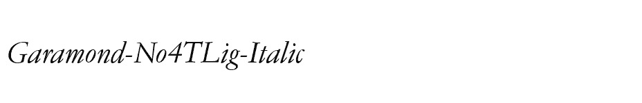 font Garamond-No4TLig-Italic download