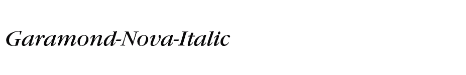 font Garamond-Nova-Italic download