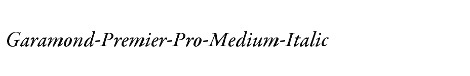 font Garamond-Premier-Pro-Medium-Italic download