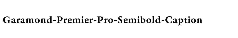 font Garamond-Premier-Pro-Semibold-Caption download