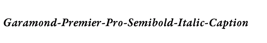 font Garamond-Premier-Pro-Semibold-Italic-Caption download