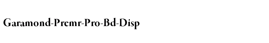 font Garamond-Premr-Pro-Bd-Disp download