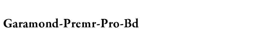 font Garamond-Premr-Pro-Bd download