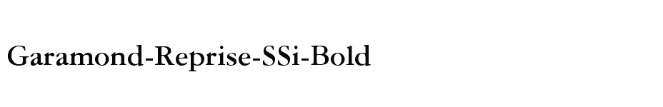 font Garamond-Reprise-SSi-Bold download