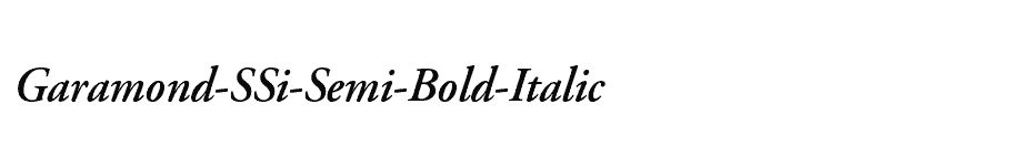 font Garamond-SSi-Semi-Bold-Italic download