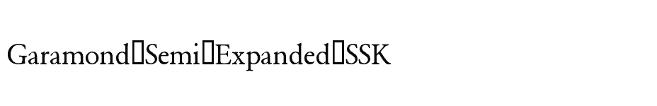 font Garamond-Semi-Expanded-SSK download