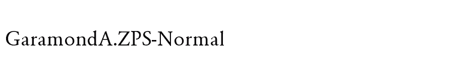 font GaramondA.ZPS-Normal download