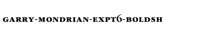 font Garry-Mondrian-Expt6-BoldSH download