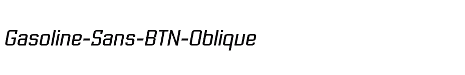 font Gasoline-Sans-BTN-Oblique download