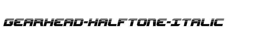 font Gearhead-Halftone-Italic download