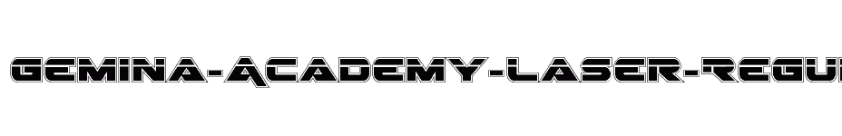 font Gemina-Academy-Laser-Regular download