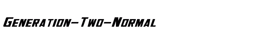 font Generation-Two-Normal download