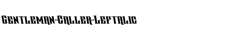 font Gentleman-Caller-Leftalic download