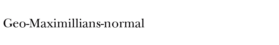 font Geo-Maximillians-normal download