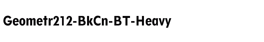 font Geometr212-BkCn-BT-Heavy download