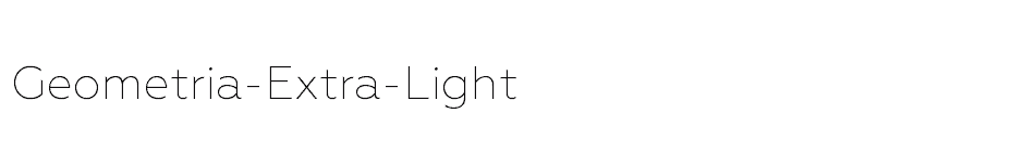 font Geometria-Extra-Light download