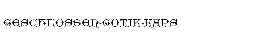 font Geschlossen-Gotik-Kaps download