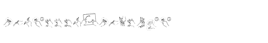 font Gesture-Glyphs download