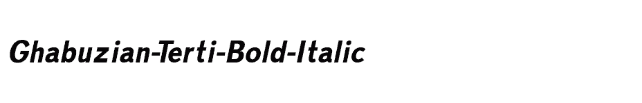 font Ghabuzian-Terti-Bold-Italic download