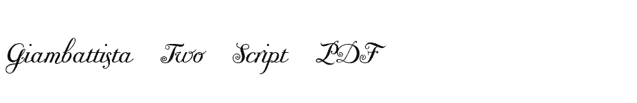 font Giambattista-Two-Script-PDF download