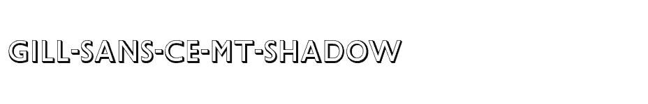 font Gill-Sans-CE-MT-Shadow download