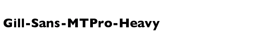 font Gill-Sans-MTPro-Heavy download