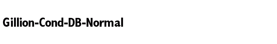 font Gillion-Cond-DB-Normal download