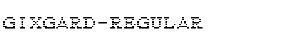 font Gixgard-Regular download