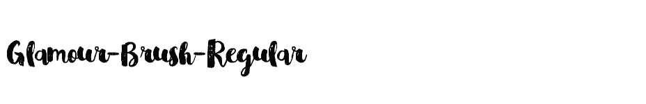 font Glamour-Brush-Regular download