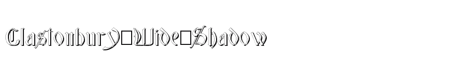 font Glastonbury-Wide-Shadow download