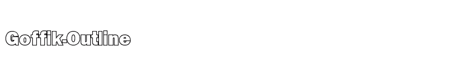 font Goffik-Outline download