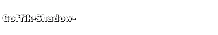 font Goffik-Shadow- download