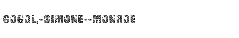 font Gogol,-Simone--Monroe download