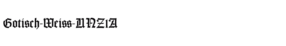 font Gotisch-Weiss-UNZ1A download