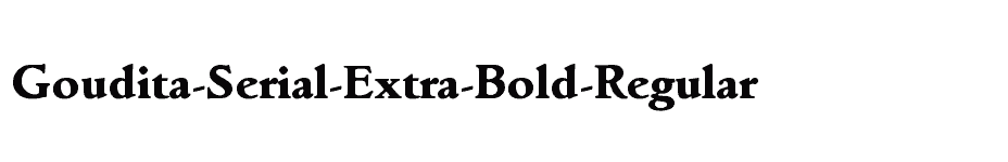 font Goudita-Serial-Extra-Bold-Regular download