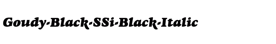 font Goudy-Black-SSi-Black-Italic download
