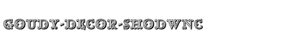 font Goudy-Decor-ShodwnC download