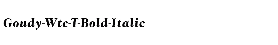 font Goudy-Wtc-T-Bold-Italic download