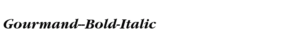 font Gourmand--Bold-Italic download