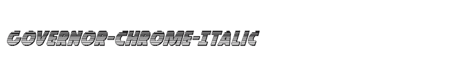 font Governor-Chrome-Italic download
