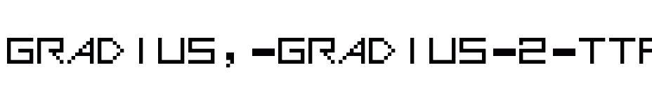 font Gradius,-Gradius-2-TTF download