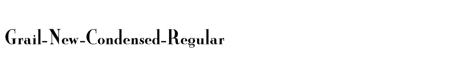 font Grail-New-Condensed-Regular download