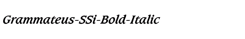 font Grammateus-SSi-Bold-Italic download