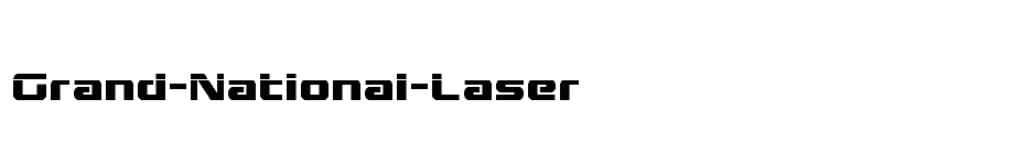 font Grand-National-Laser download