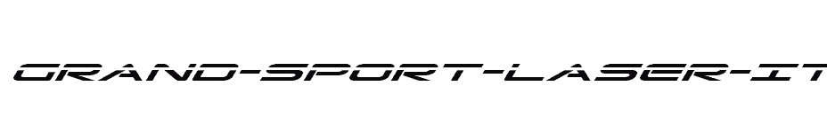 font Grand-Sport-Laser-Italic download