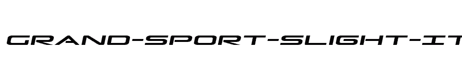 font Grand-Sport-Slight-Italic download